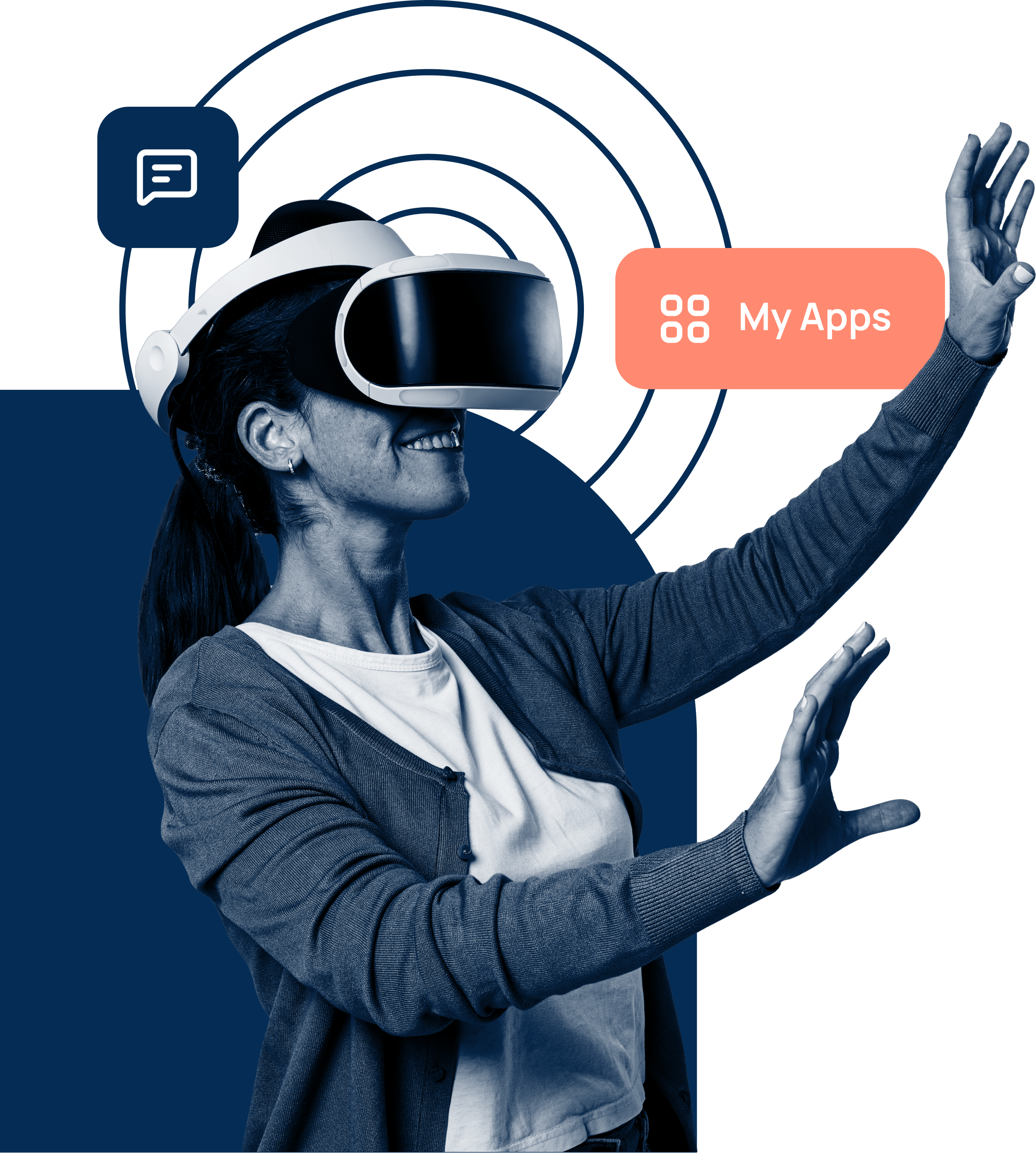 Women With Virtual Reality Headset